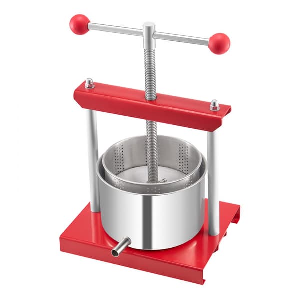 Frugtvinpresse, Manuel Presse til Vinfremstilling, 0,8 Gal/3L, Rustfrit Stål