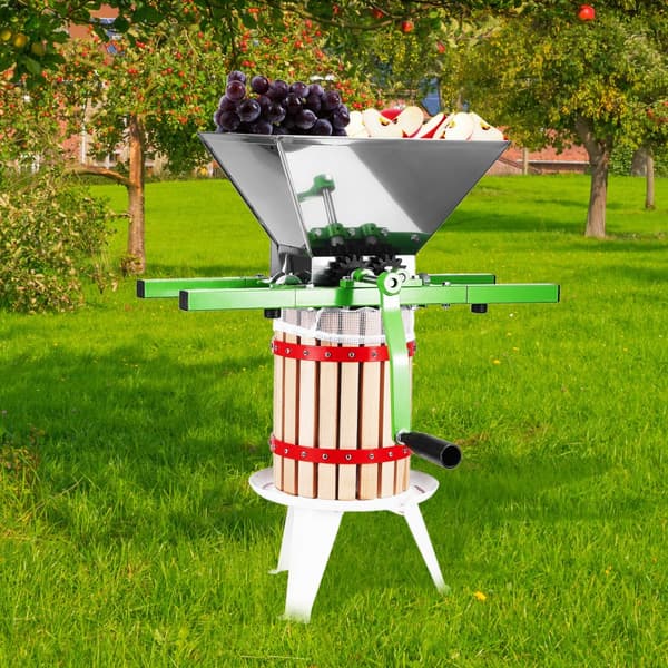 Äppel- och fruktkross, Vincidertillverkning modell 1,8 Gal/7L, Rostfritt stål, Hög Kvalitet