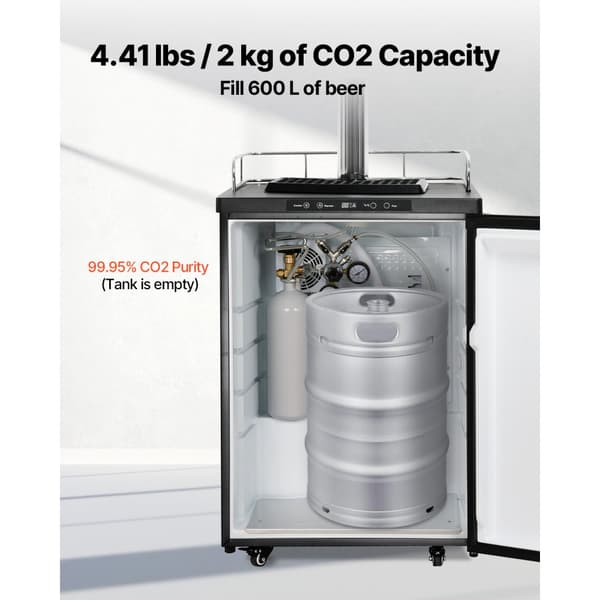 CO2-Tank 4,41 lbs, Aluminiumslegeringscylinder, DIN477-Ventil, TUV-Godkendt