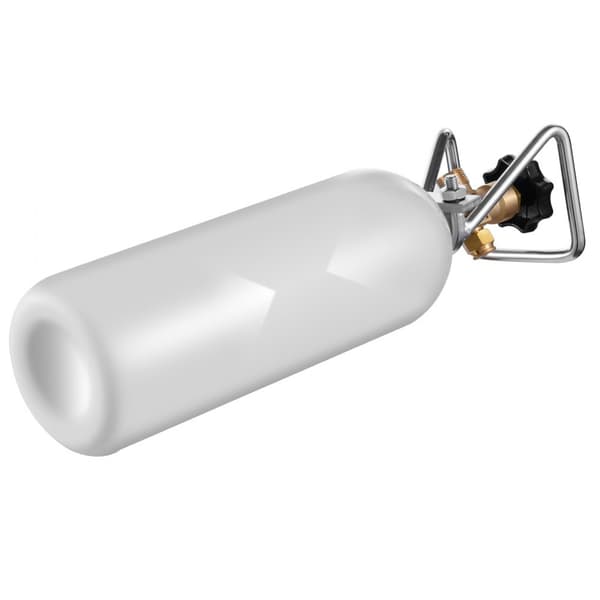 CO2-Tank 4,41 lbs, Aluminiumslegeringscylinder, DIN477-Ventil, TUV-Godkendt