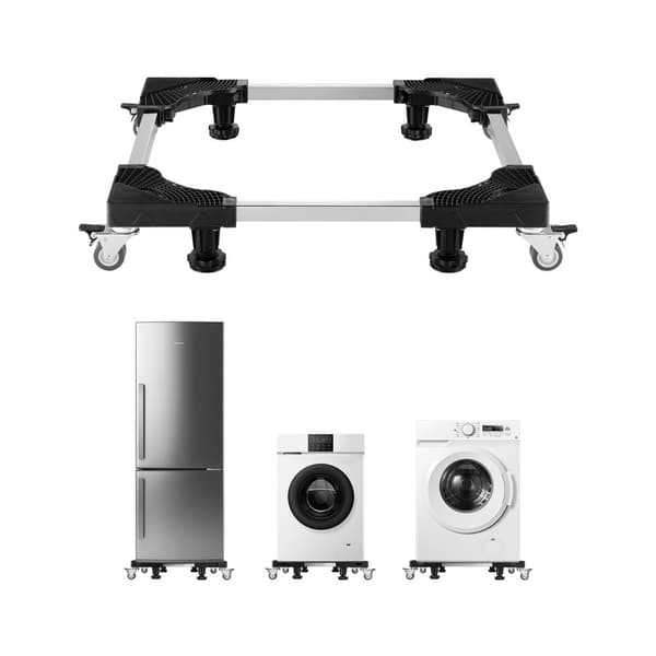 Mobil køleskabsbase, Møbeldolly, 1100 lb kapacitet, justerbar 27,5-35,4 tommer