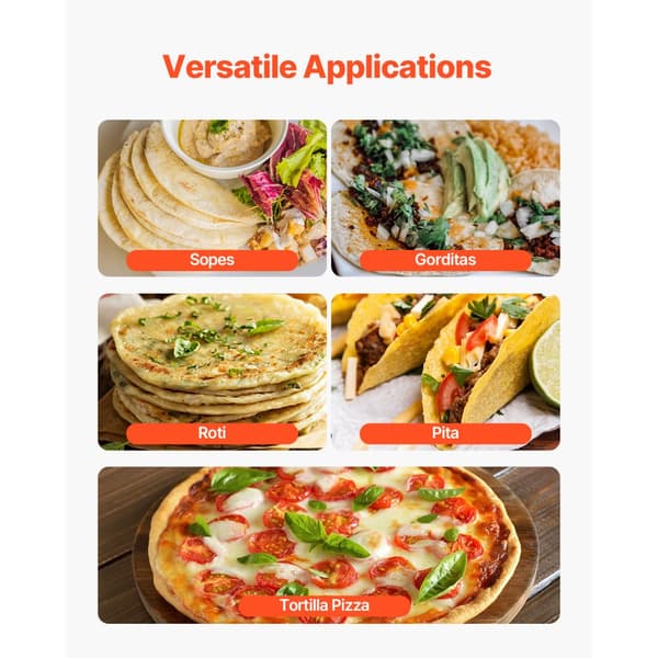 Elektrisk Tortilla Maker, Automatisk Majs Tortilla Maker (4 + 6 tommer), Praktisk Køkkenredskab