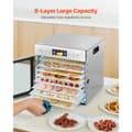Miniatyrbillede 5 af 11: 8-bakke Mad Dehydrator, Rustfrit Stål 400W, Jerky og Frugt Tørringsmaskine