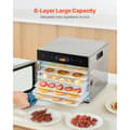 Miniatyrbillede 5 af 11: 6 Bakker Mad Dehydrator Maskine, Rustfrit Stål 400W, Jerky Frugt Tørring Egenskaber