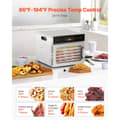 Miniatyrbillede 6 af 11: 6 Bakker Mad Dehydrator Maskine, Rustfrit Stål 400W, Jerky Frugt Tørring Egenskaber
