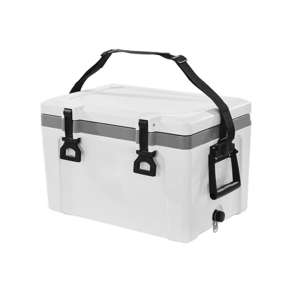 Bärbar kylare 26 QT, isolerad kylbox, 38 burkkapacitet med handtagsrem