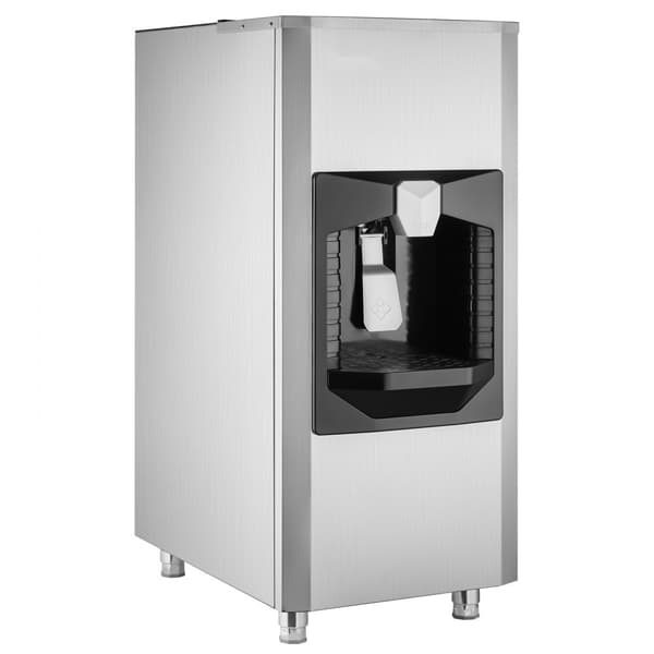 Isdispenser 20 lbs/min, Isbeholder 180 lbs, Stor Opbevaringskapacitet til Ismaskine