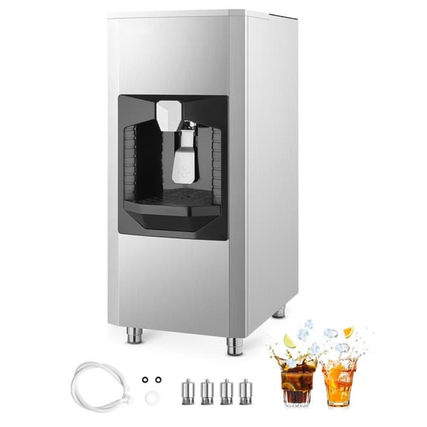 Isdispenser 20 lbs/min, Isbeholder 180 lbs, Stor Opbevaringskapacitet til Ismaskine