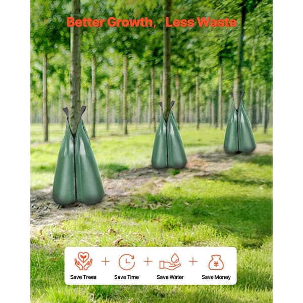 Trädvattenpåse 12-pack, 20 Gallon Modell, Långsam Frisättning, Slitstark