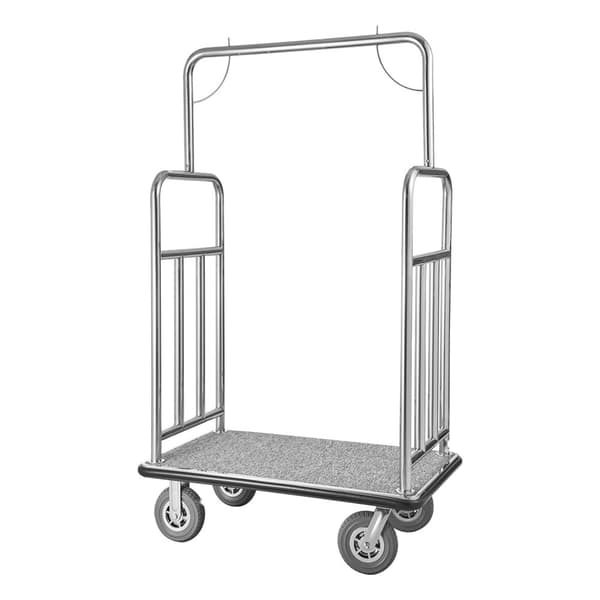 Hotel Bagagevogn, 1200 LBS Bellmans Vogn, Børstet Rustfrit Stål Finish