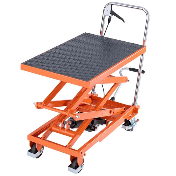 Hydraulinen Nostopöytä 120cm, Kaksisaksinen Nostovaunu 226.8 kg, Liukumaton Tyyny