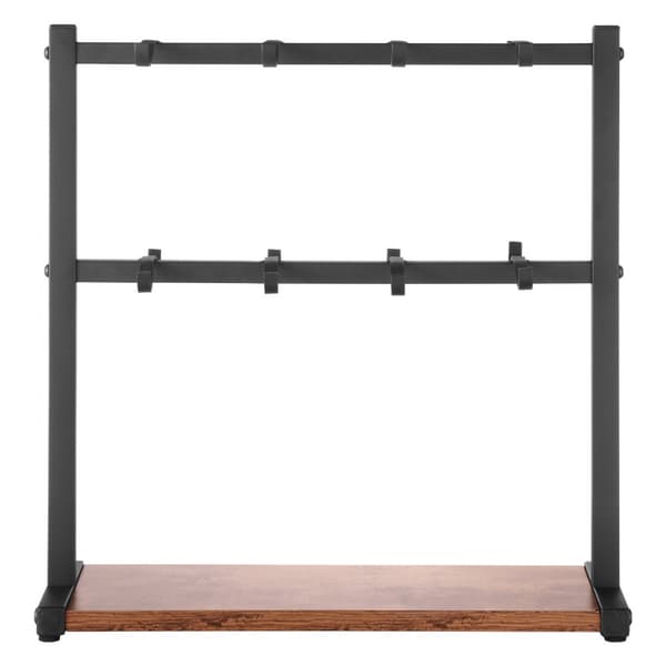 Kaffekrus holder, Bordplade 16-Kroger Kopstativ, Med Træ Opbevaringsbase