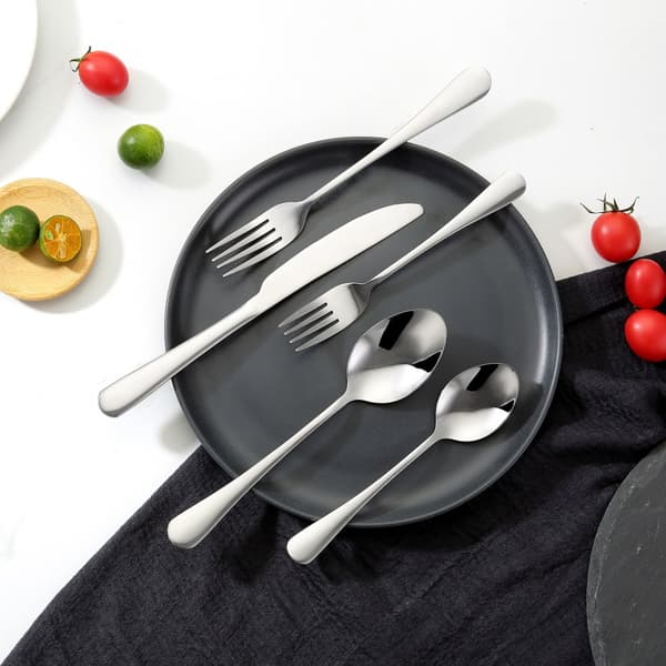 30-delars silverbestick set, Rostfritt stål, Servis för 6 personer, Långvarig & Tålig