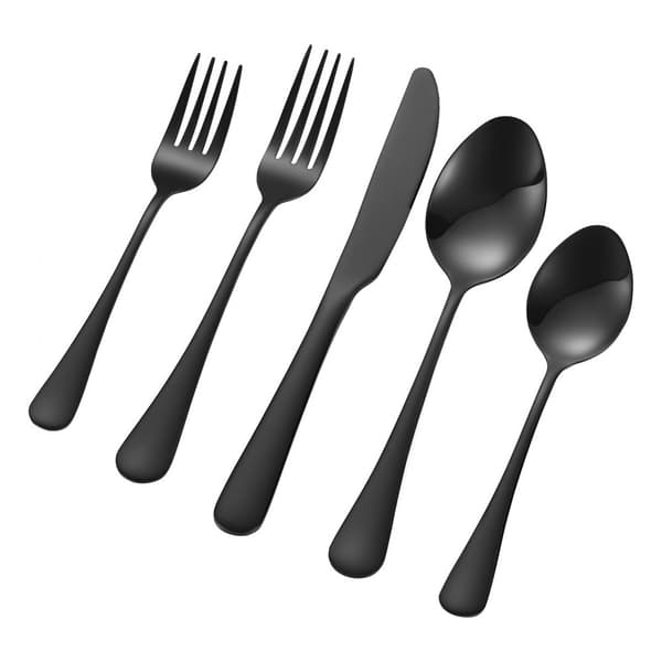 30-delars silverbestick set, rostfritt stål, bestick för 6 personer, hållbar och diskmaskinssäker