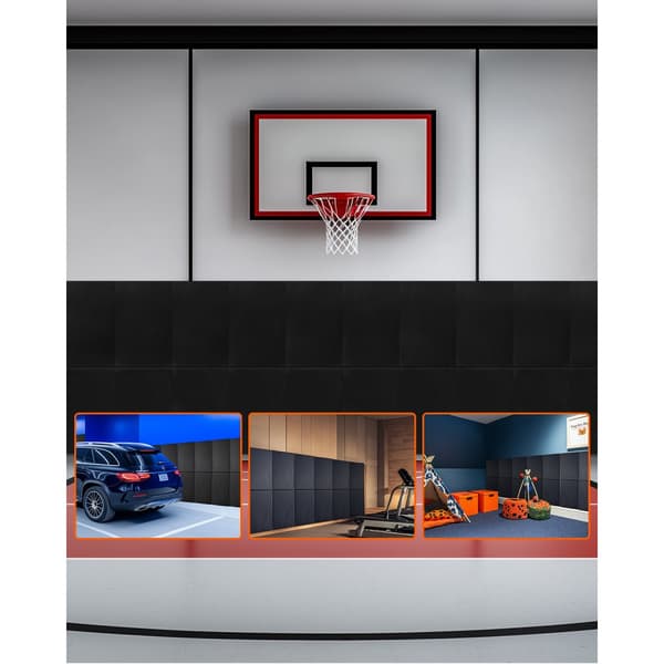 Vægpolstring til Gym, Vandtæt Basketballmåtte, 5 cm Tyk Skum, til Court Garage