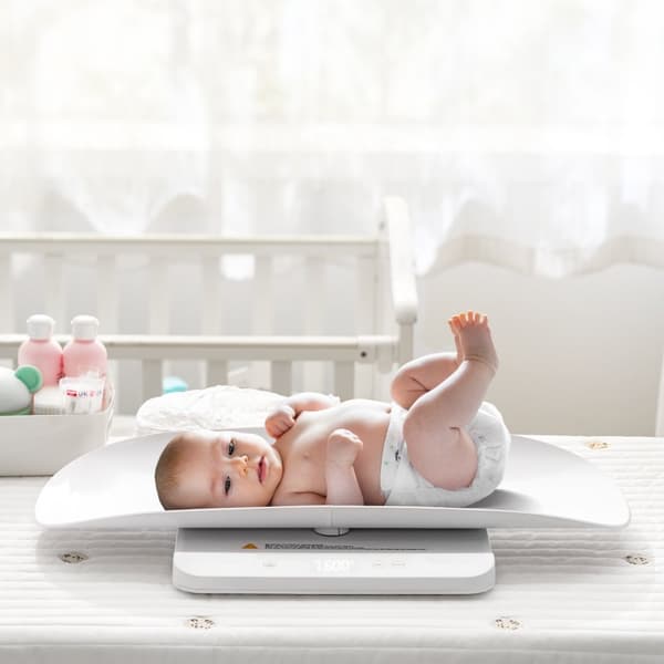 Spädbarnsvåg Babyvåg, med Hold & Tare-funktion, 5 Mätvärdesenheter, Maxkapacitet 66 LBS