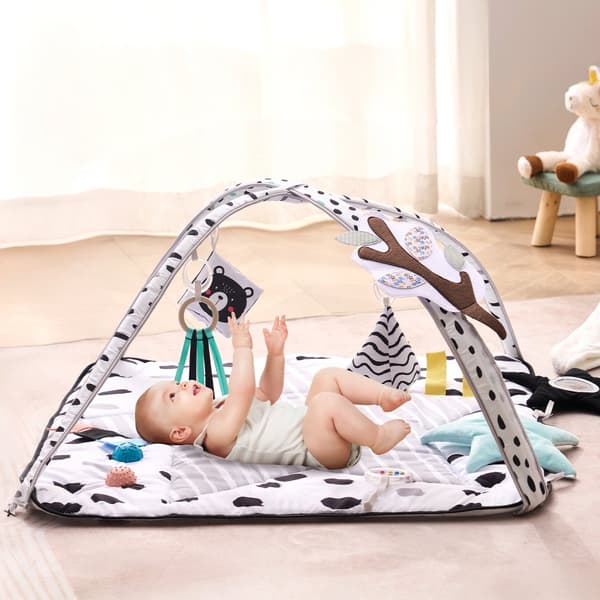 Vauvan leikkimatto, Tummy Time-aktiviteettimatto, 6 aistien lelulla, 87,4cm x 87,4cm