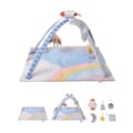 Miniatyrbillede 1 af 11: Baby Lege Gym Måtte, Mavetid Aktivitetsmåtte, 6 Sanselegetøj, 35,0 x 35,0