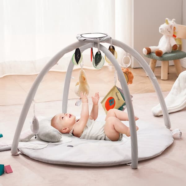 Babylegemåtte, Mavetid Aktivitetsmåtte, 109cm x 85cm, med 6 sansetøjsstykker