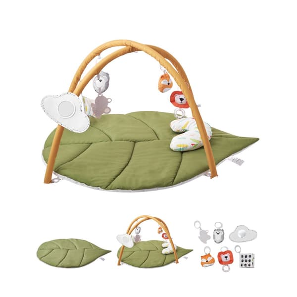 Babylegemåtte, Mavetid Aktivitetsmåtte, 109cm x 85cm, med 6 sansetøjsstykker