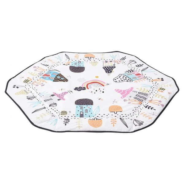Vauvan Leikkimatto, Tummy Time Aktiviteettimatto, 6 Aistilelulla, 106 x 106 cm