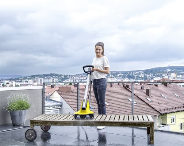 [OUTLET] - Kärcher PCL 4 Terassenreiniger, Gulvpolerer, Sort, Gul, 800 rpm, Metall, Plast, 600 W, 307 mm