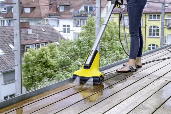 [OUTLET] - Kärcher PCL 4 Terassenreiniger, Gulvpolerer, Sort, Gul, 800 rpm, Metall, Plast, 600 W, 307 mm