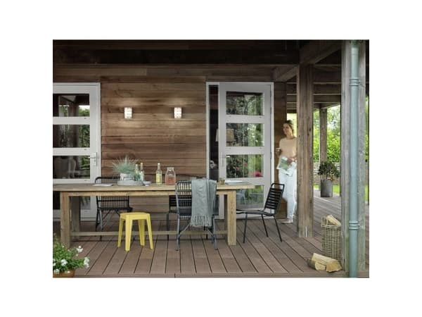 Philips myGarden 173234716, Väggbelysning för utomhusbruk, Rostfritt stål, Vit, Rostfritt stål, IP44, II, Ytmonterad