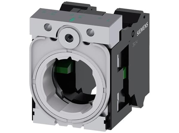 LED-holder 3SU1 3 modul 1NO 1NO metal
