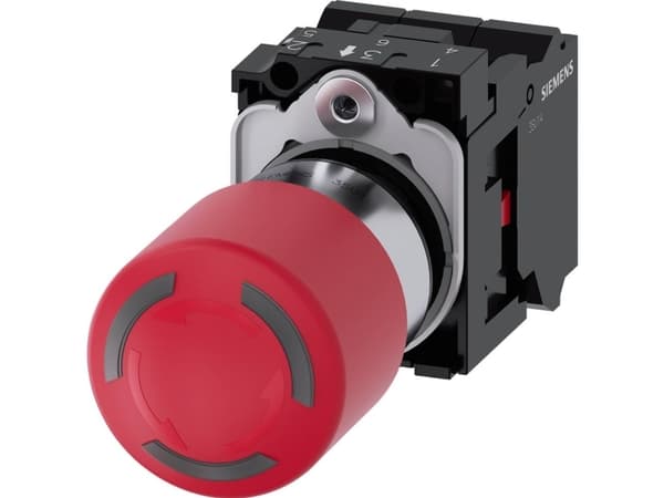 Siemens 3SU1152-1GB20-3PW0 Nødstopstast 1 stk