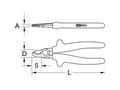 Miniatyrbilde 2 av 2: KS Tools 117.1108, Stål, 1000 V, 200 mm