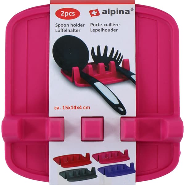 Alpina-Skedhållare/köksredskapshållare2st(rosa)