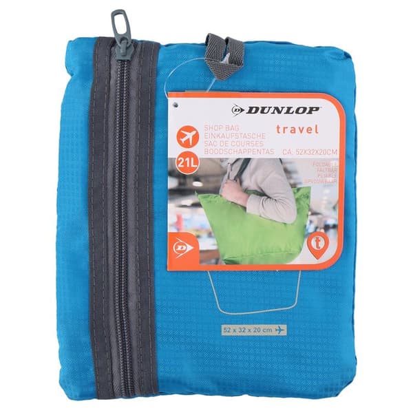 Dunlop-hopfällbarshoppingväska(blå)