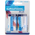 Miniatyrbillede 1 af 2: Grundig - Zinc battery D / R20 1.5V 4100mah 2 pcs.