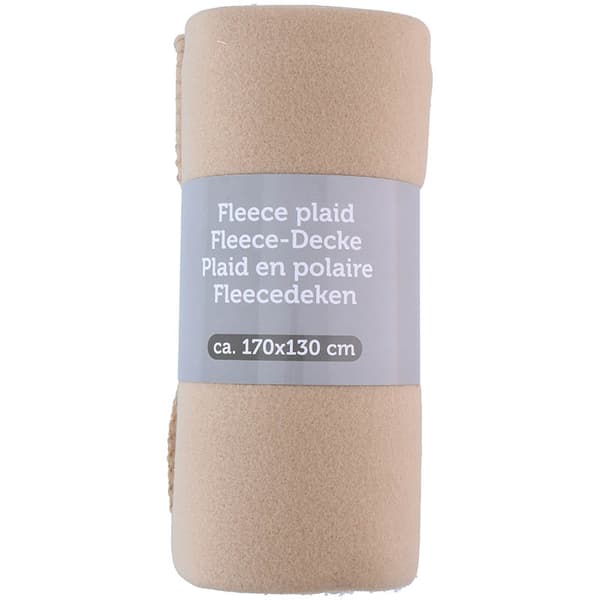 Fleecetæppe170x130(beige)
