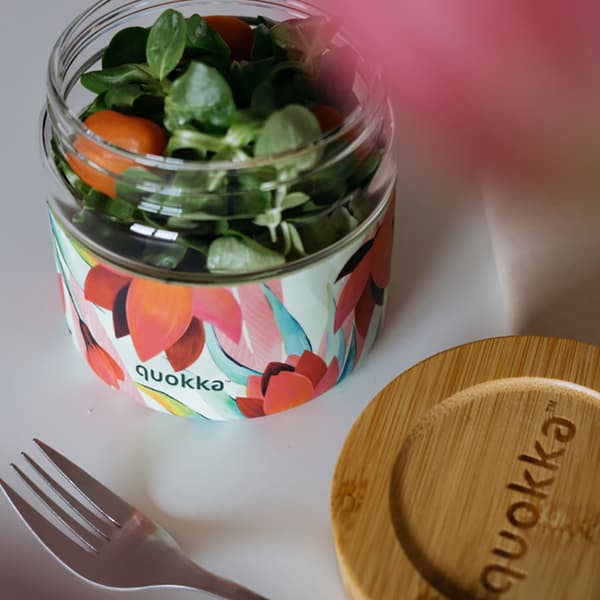 QuokkaDeliFoodJar-Glasmadbeholder/madpakke820ml(forår)