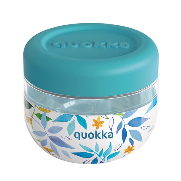 QuokkaBubbleFoodJar-Muovinenruokasäiliö/lounasrasia500ml(akvarellilehtiä)