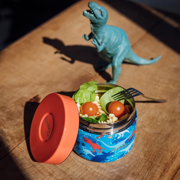 QuokkaWhimKidsFoodJar-Lämpölounaslaatikko/lastenlounastermos369ml(Dinosaur)