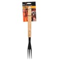 Miniatyrbild 1 av 2: BBQ - a fork necessary for grilling, long with a wooden handle of 41 cm