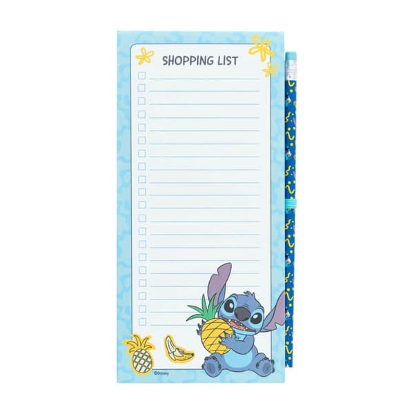 DisneyStitchTropical-Magneticnotepad/shoppinglistforfridge+pencil(10x21cm)