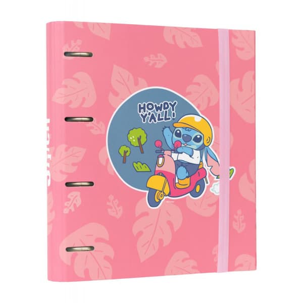 DisneyStitch-A4Binder(4Rings,ElasticBand)