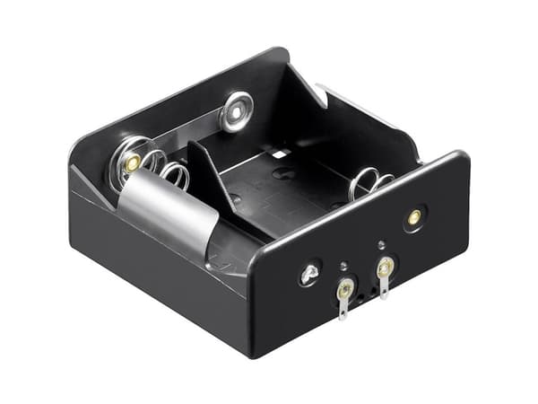 Goobay 11033 Batteriholder 2 R20 (D) Loddetilslutning (L x B x H) 73 x 71 x 31 mm