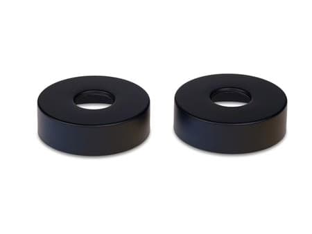 Blue Label - ruusukkeet - mattamusta - halkaisija Ø74 mm - korkeus 21 mm - toimitetaan 2 kpl:n sarjana.