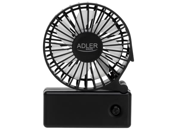 Adler Foldable mini fan | AD 7336 | Desk fan | Black | Diameter 6.5 cm | Number of speeds 1