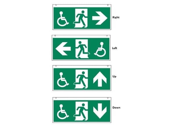 HANDICAP EMERGENCY LIGHT WAYOUT 23M - 4 kpl.