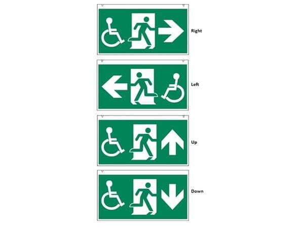 HANDICAP EMERGENCY LIGHT WAYOUT 30M - 4 kpl.