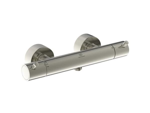 IDEAL STANDARD Ceratherm T125 - termostatarmatur 304x115x74 mm i silver storm - Termostatfunktion, Vand og energibesparelser, Sikkerhedsstop, PVD