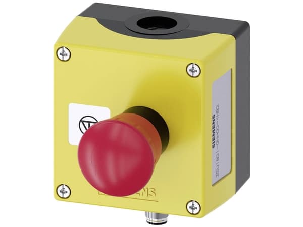 Nödstoppslåda 3SU1 40mm 2NC ''Symbol'' gul