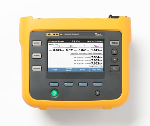 Fluke trefaset strømlogger - trefaset strømlogger - IP50 - Kensington - -10 - 50 °C - -20 - 60 °C - 10 - 95 % (4706548)
