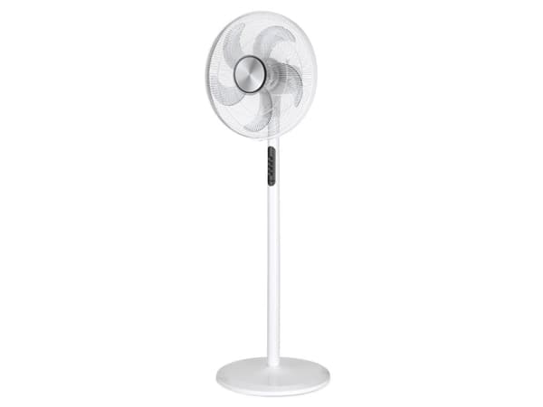 Trisa Vario Fan, Kotitaloustuuletin lavoilla, Valkoinen, Lattia, Taulukko, 60 dB, 45 cm, 60°